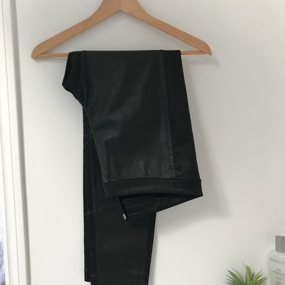 H&M SIGNATURE COLLECTION Leather look pant NEW 14 - Picture 4 of 8